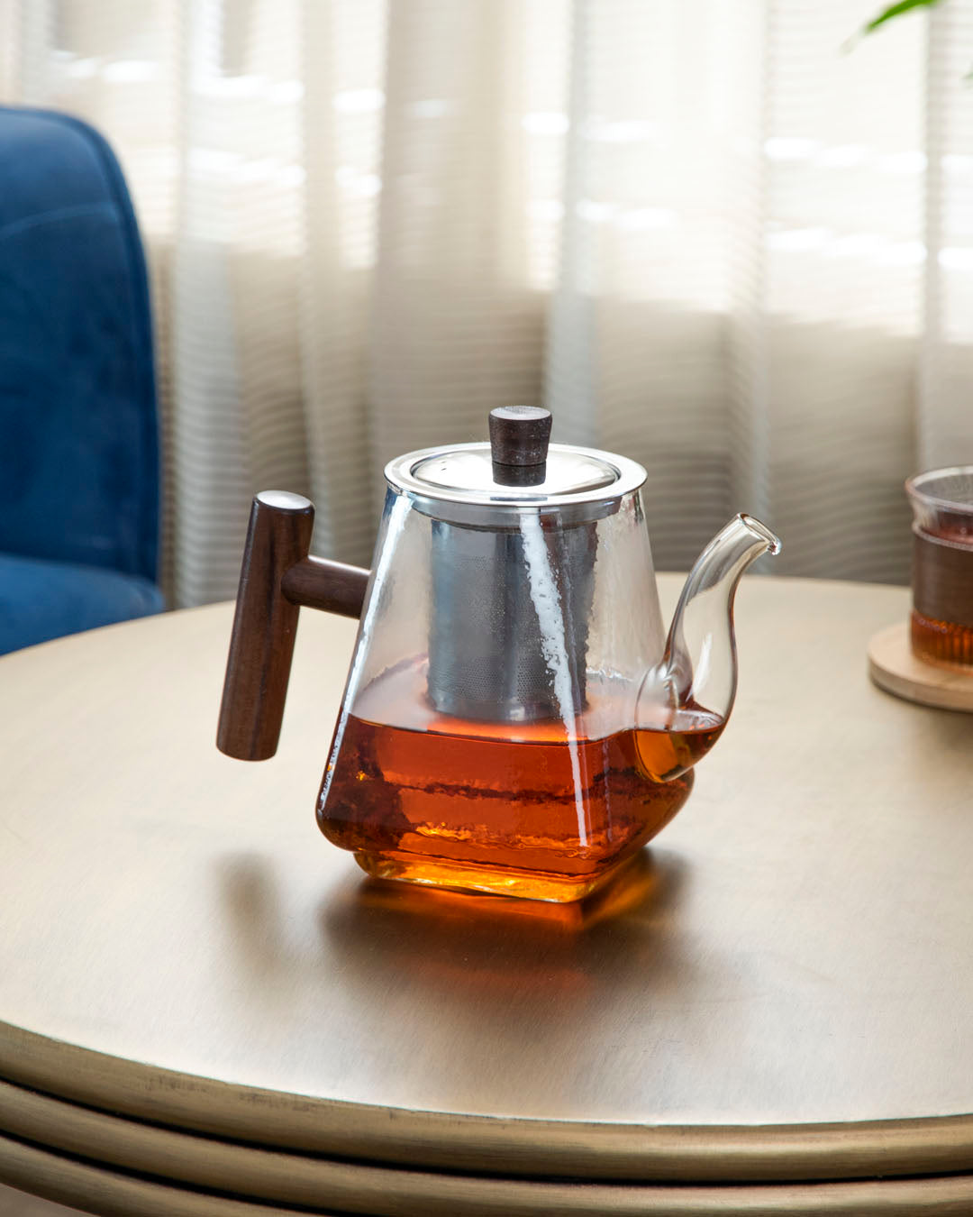 Transparent Glass Teapot With Filter