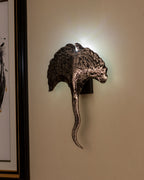 Ginkgo Leaf Wall Light - Rustic Silver