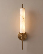 Alabaster Spindle Wall Light