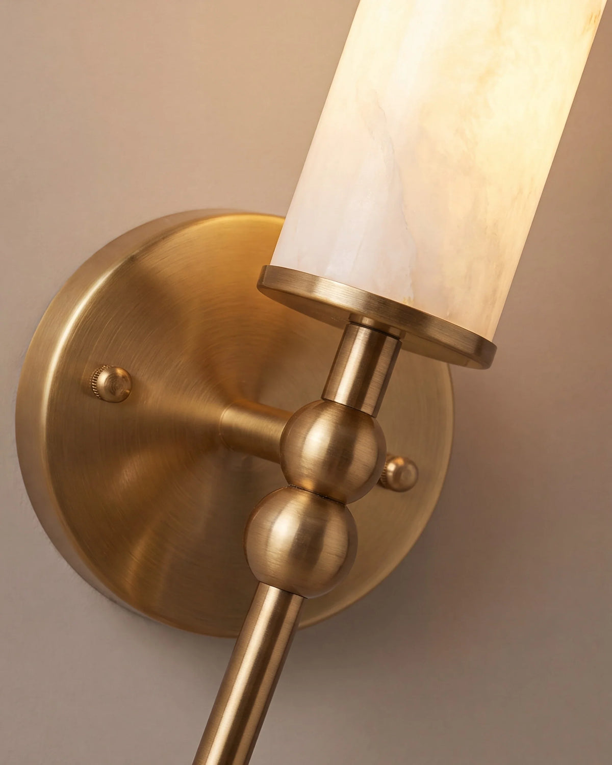 Alabaster Spindle Wall Light
