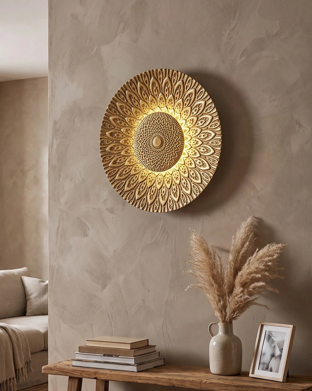 Lotus Disc Wall Light