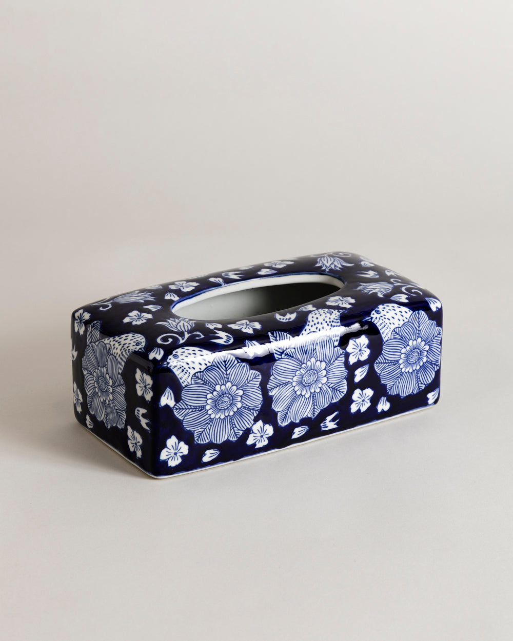 Floral Elegance Rectangular Tissue Holder
