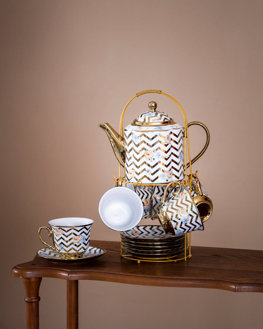 Briony 14-Piece Tea Set with Stand