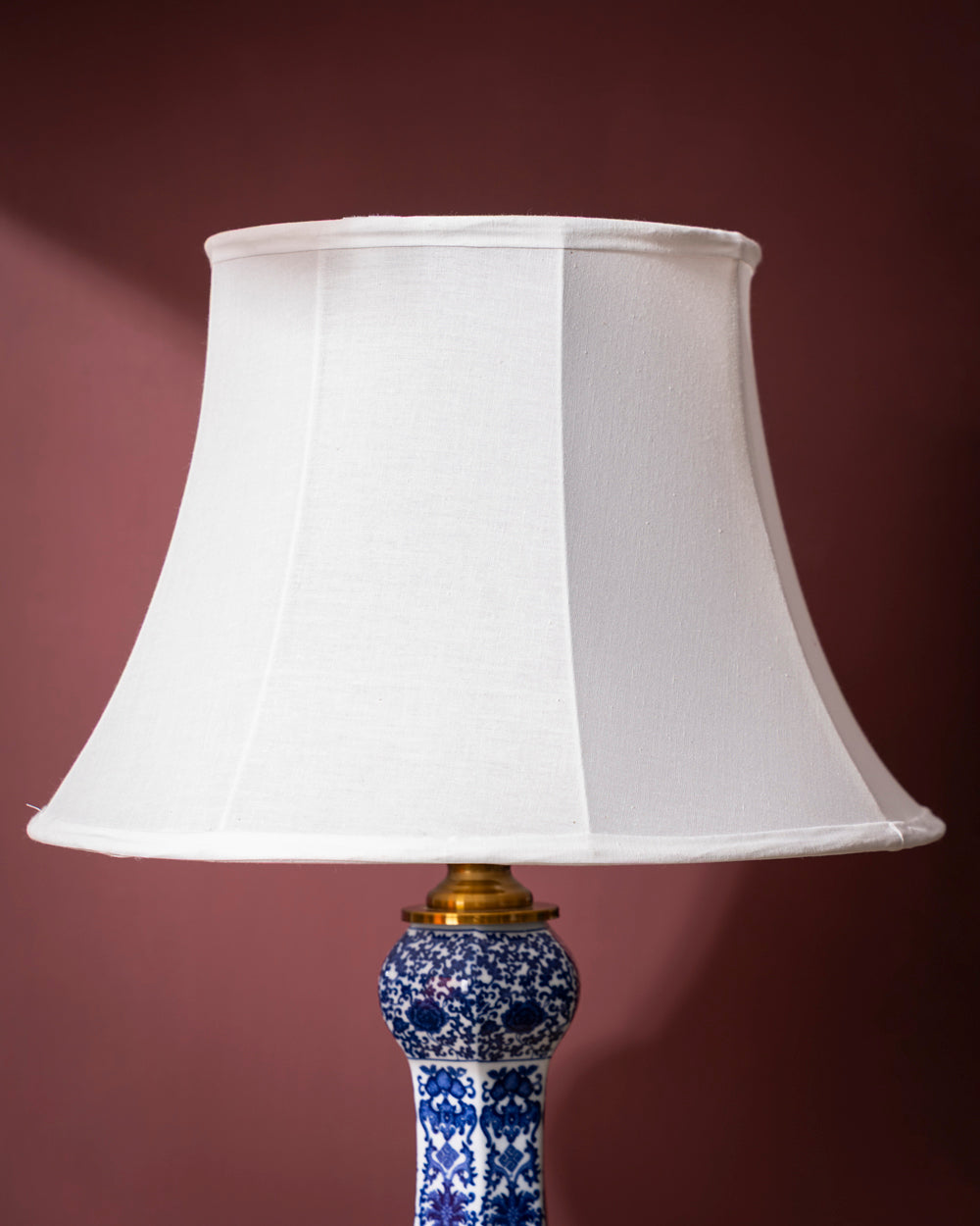 Blossoms & Landscape Ceramic Table Lamp