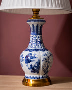 River Landscape Ceramic Table Lamp