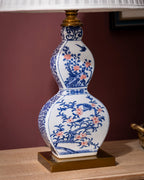 Plumage Double-Gourd Ceramic Table Lamp