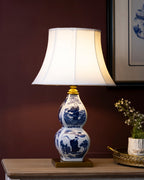 The Sage's Melody Double-Gourd Table Lamp