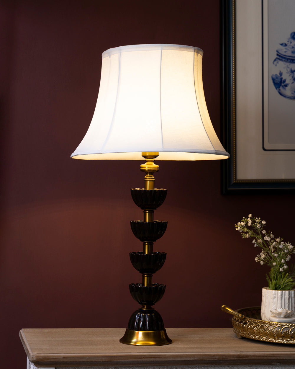 Lotus Tiered Petal Table Lamp