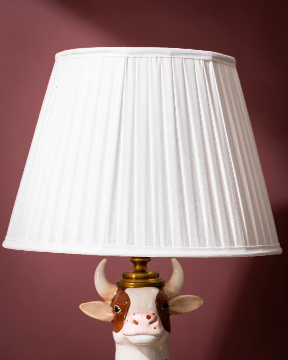 The Chestnut Cow Ceramic Table Lamp