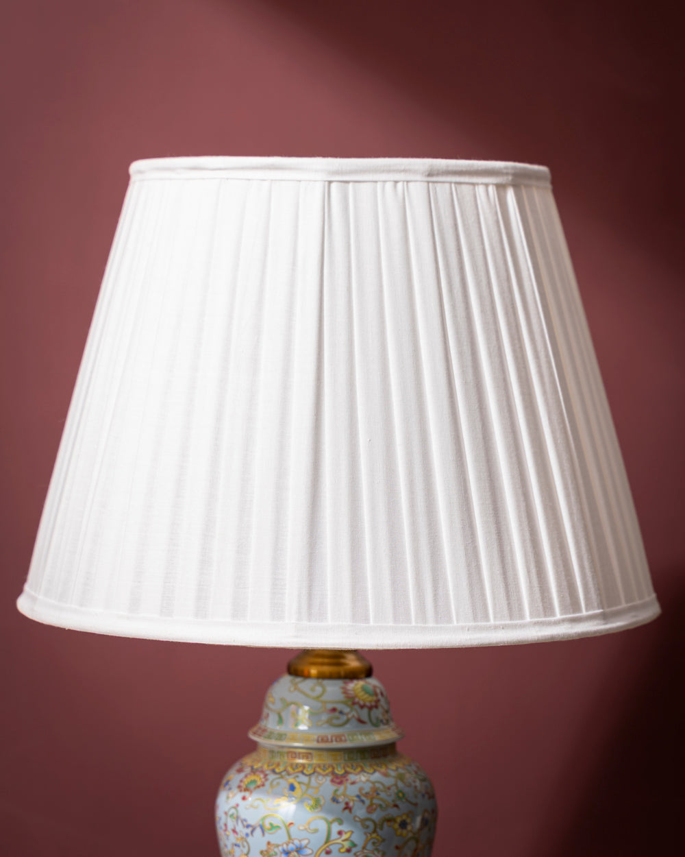 The Azure Blossom Ceramic Table Lamp