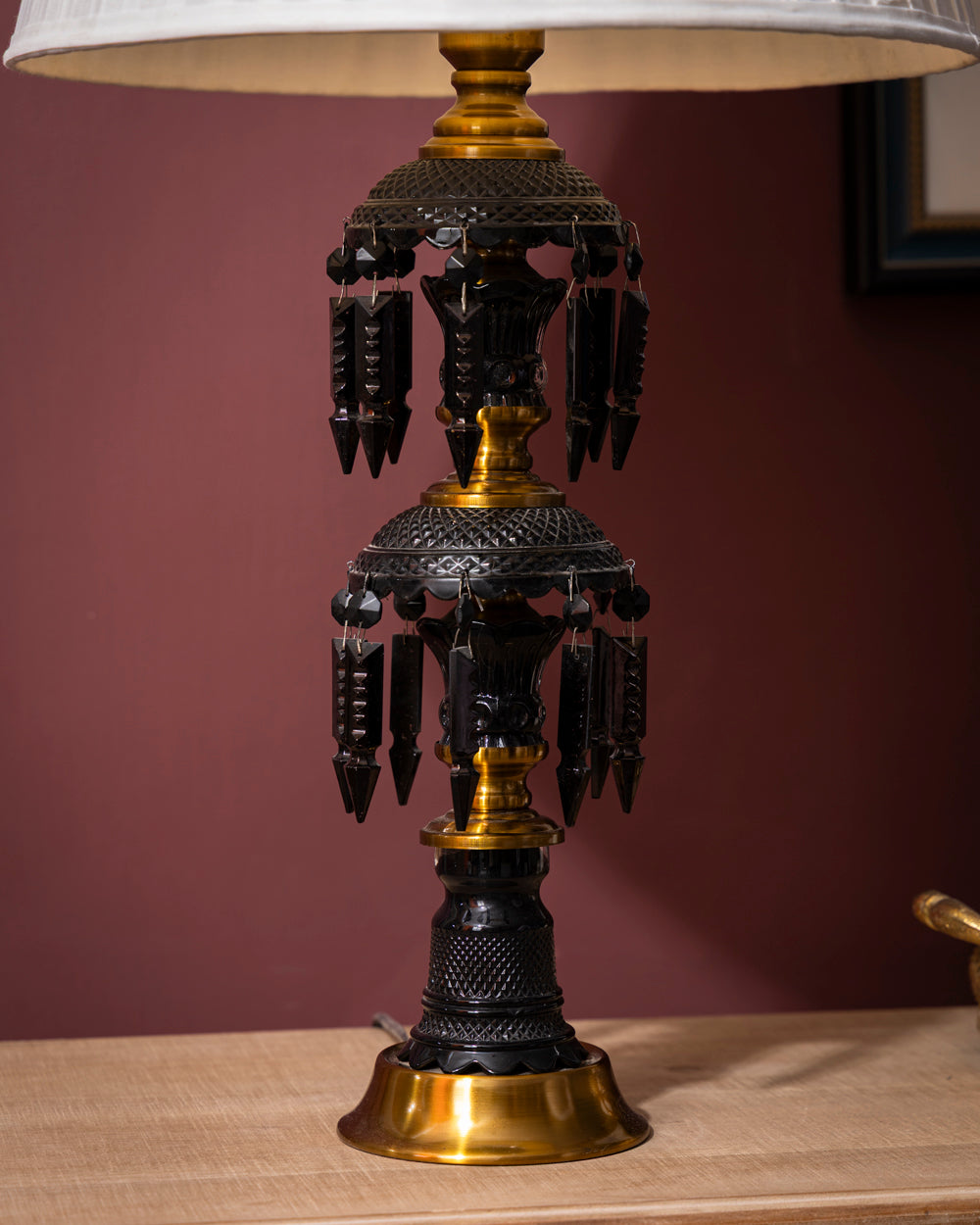 Midnight Regent Crystal Table Lamp