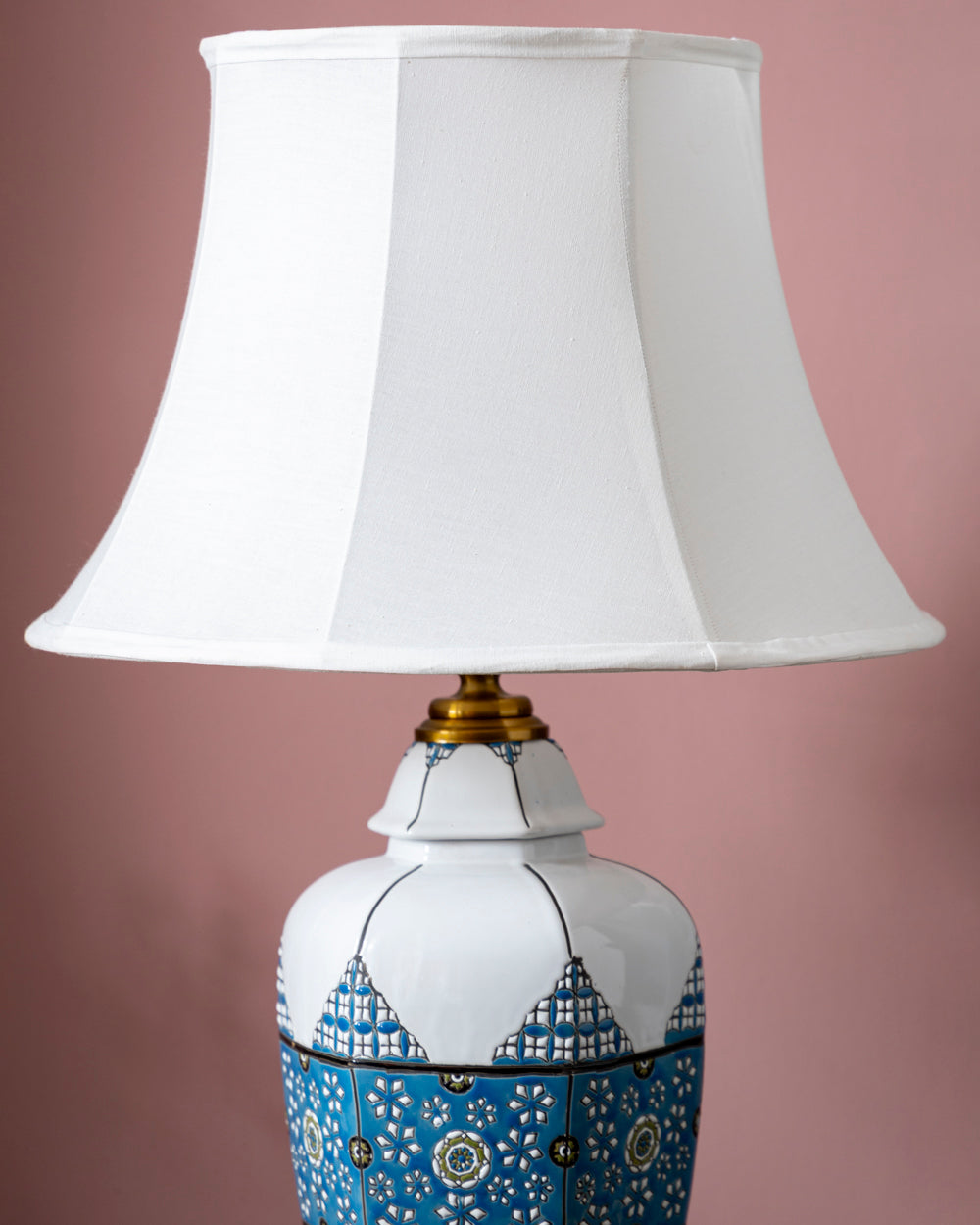 Azure Mosaic Ceramic Table Lamp