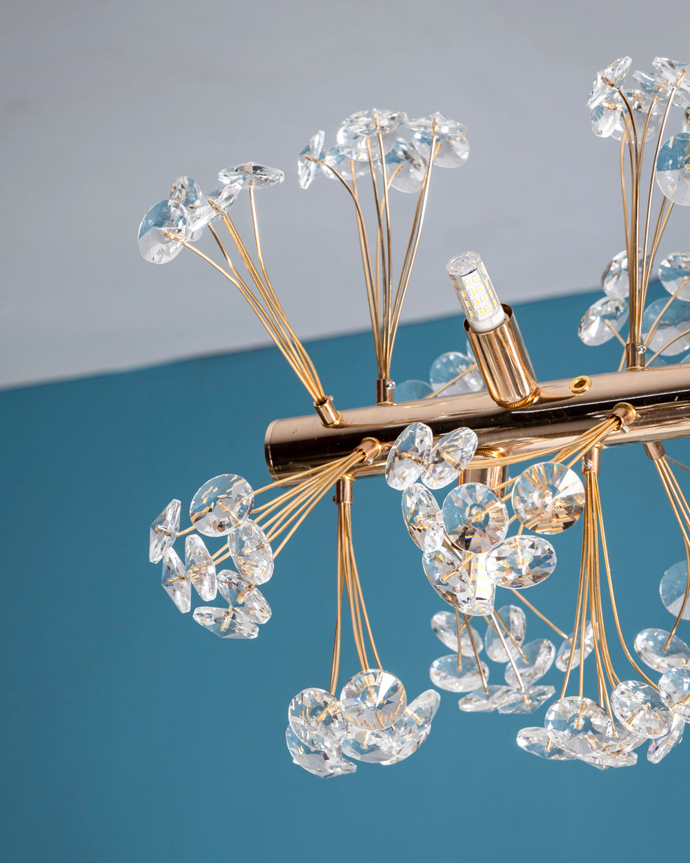 Luxury Golden Crystal Branch Chandelier