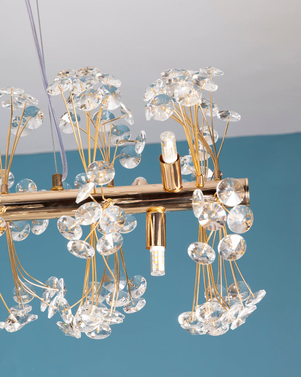 Luxury Golden Crystal Branch Chandelier