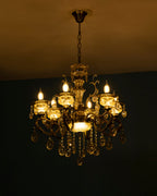 Antique Golden Crystal Chandelier
