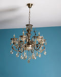 Antique Golden Crystal Chandelier