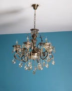 Antique Golden Crystal Chandelier