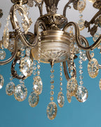Antique Golden Crystal Chandelier