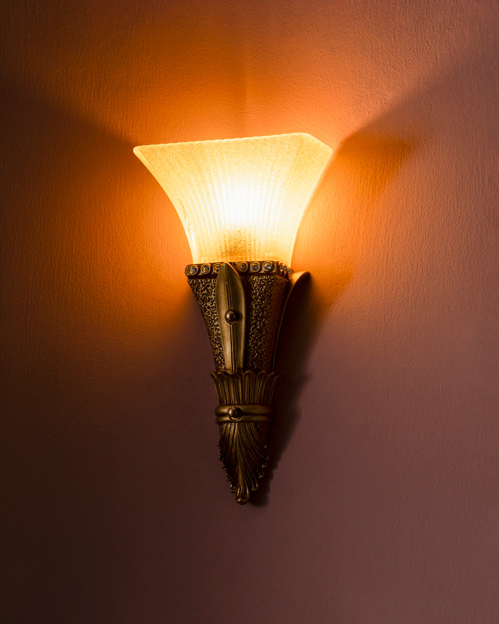 Antique Golden Wall Light