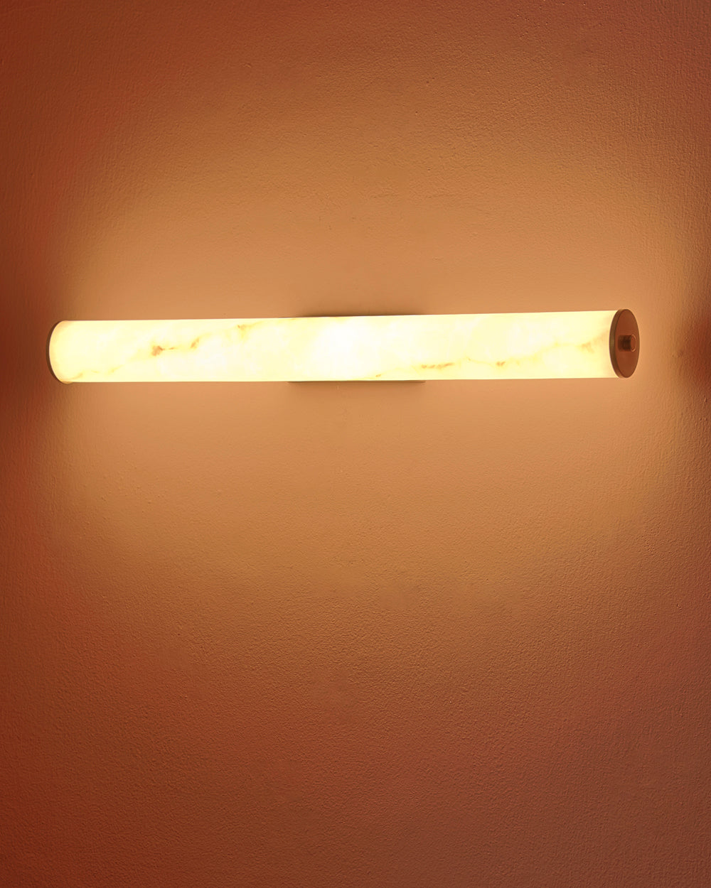 Modern Marble-Effect Linear Wall Light