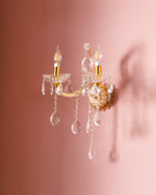 Luxury Golden Crystal Double Wall Sconce