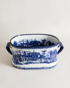 The Estate Blue & White Hand-Painted Planter - Large