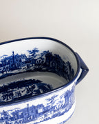 The Estate Blue & White Hand-Painted Planter - Large