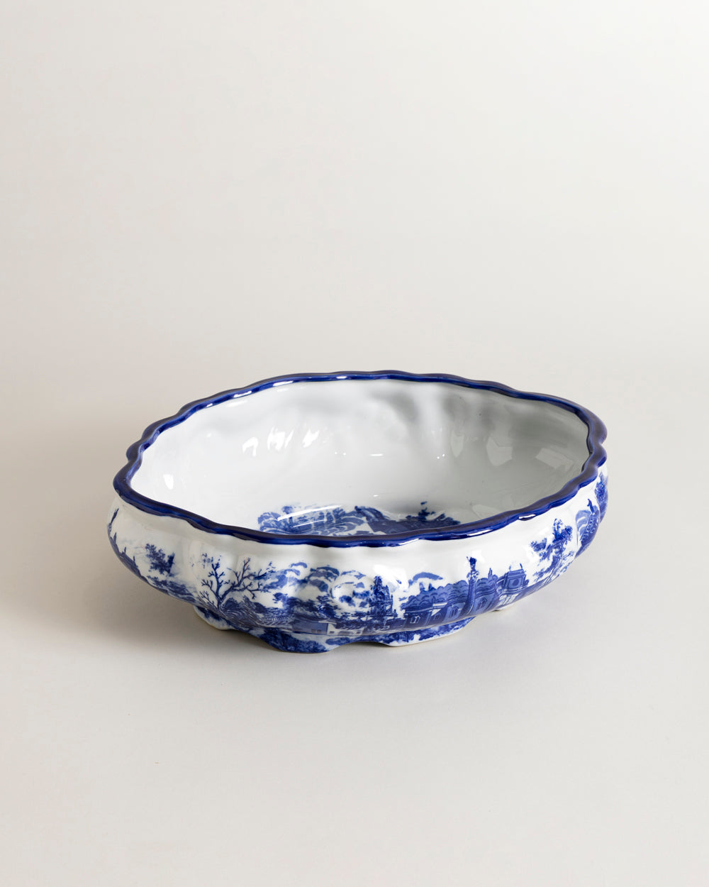 The Estate Blue & White Hand-Painted Bowl