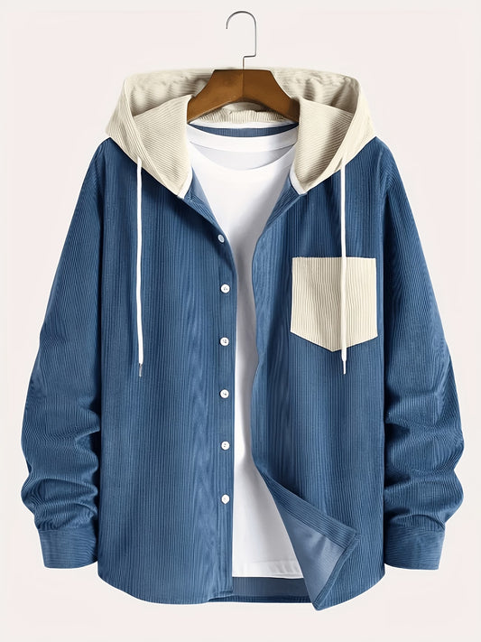 White & Black Abstract Print Zip-Up Jacket – Minimalist Streetwear