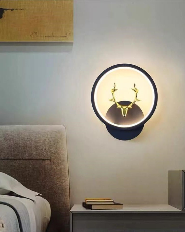 Deer Head LED Wall Light