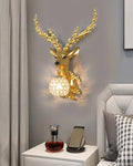 Stag Sculpture Wall Sconce