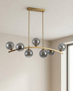 Curved Globe Bar Chandelier