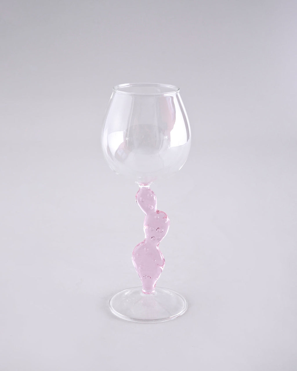 Blush Twist Stem Wine Glass