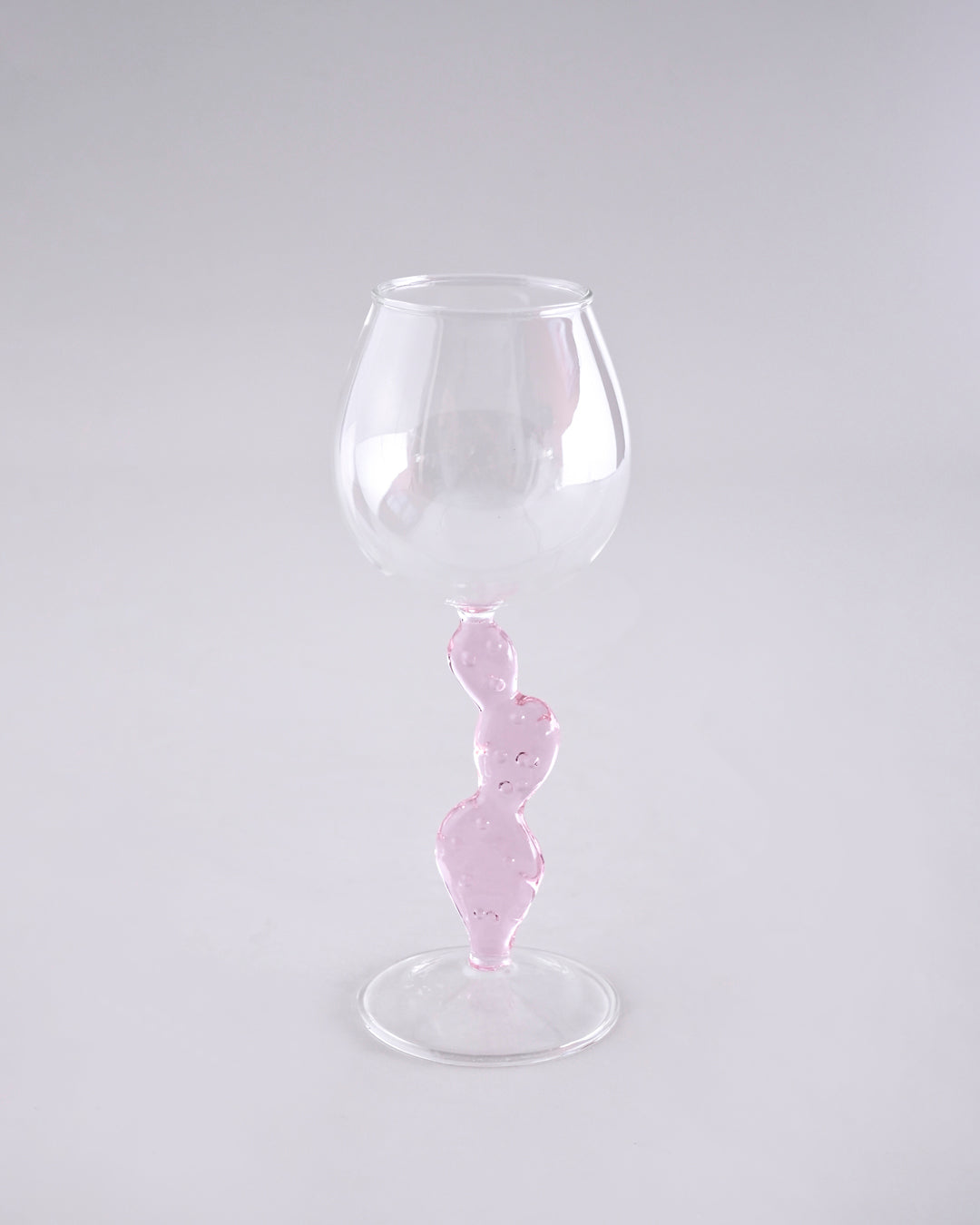 Blush Twist Stem Wine Glass