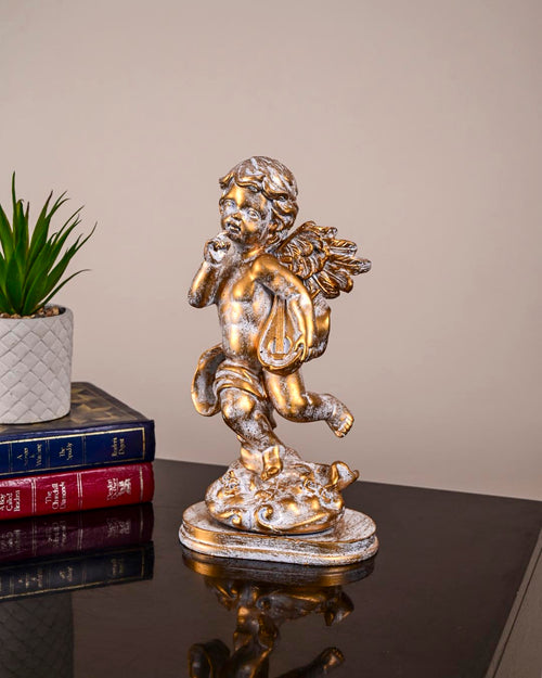 Angel Cherub Playing Octave Mandolin