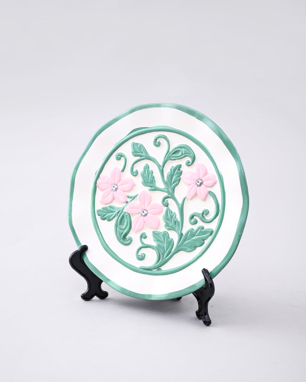 Blush Vine Vase & Decorative Plate - Set Of 3