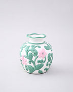 Blush Vine Vase & Decorative Plate - Set Of 3