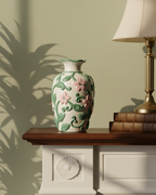 Blush Vine Vase & Decorative Plate - Set Of 3