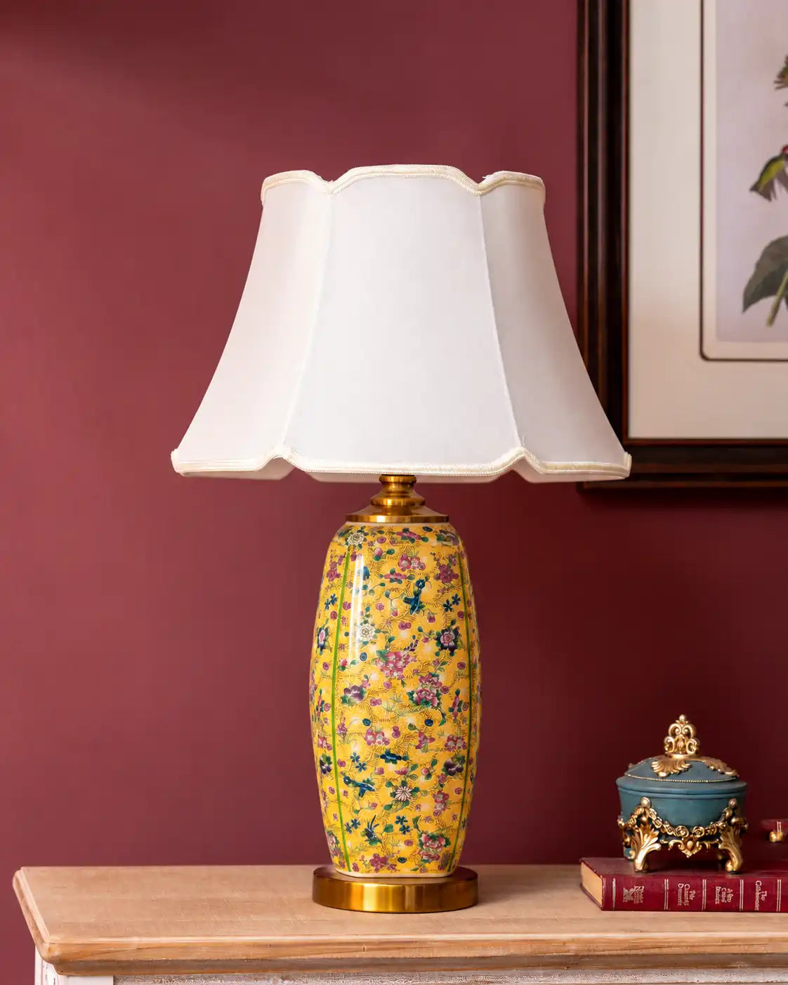 Sunlit Imperial Meadow Ceramic Lamp