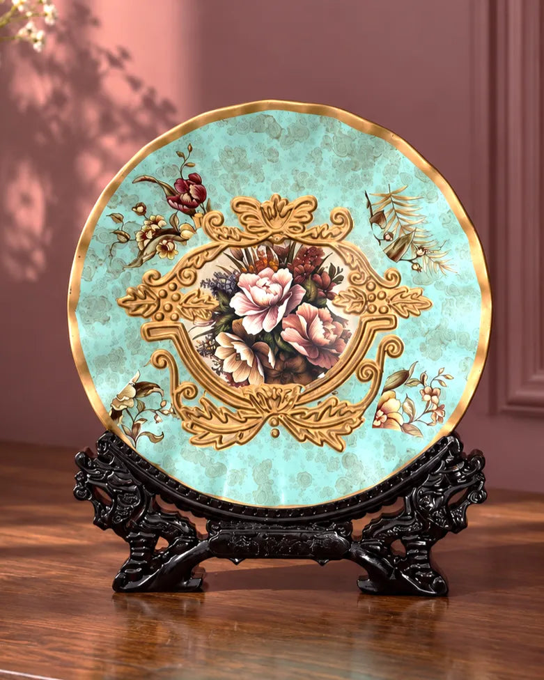 The Vintage Floral Elegance Decorative Plate