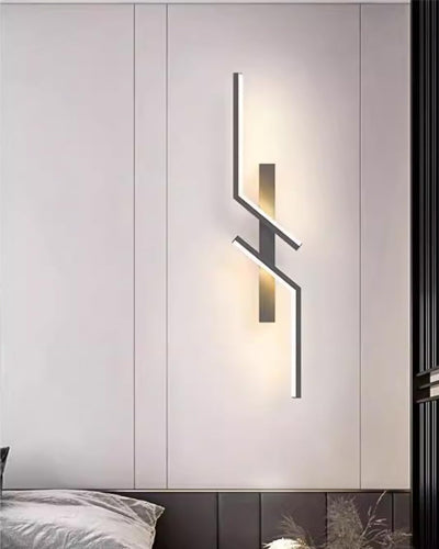 Black Coated Long LED Wall Light