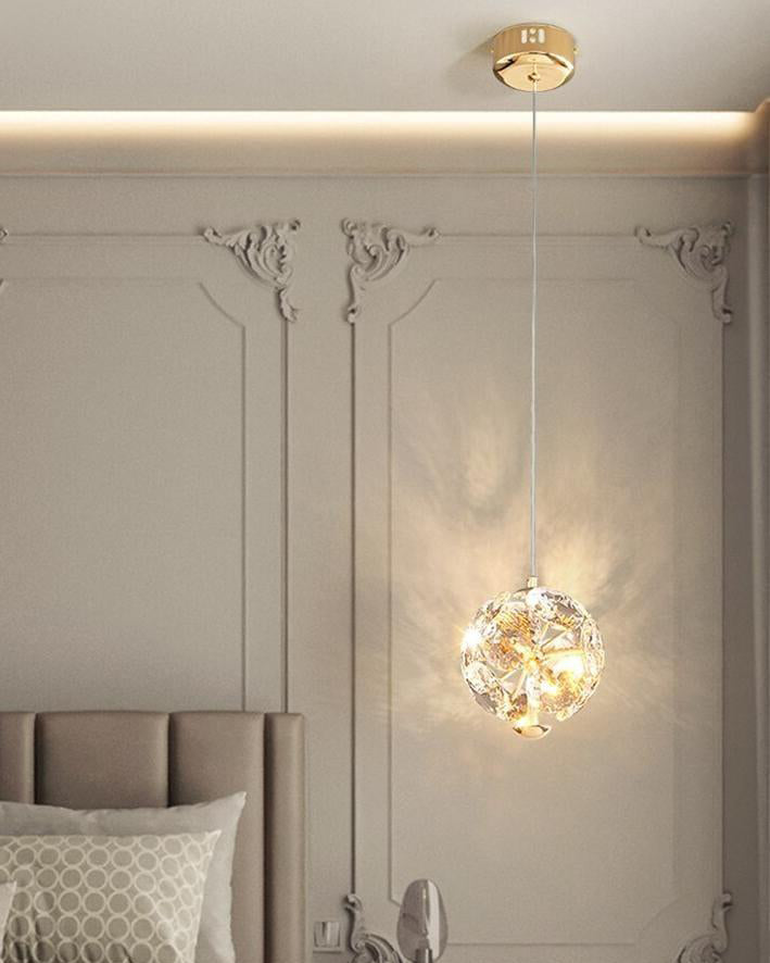 Radiant Crystal Orb Pendant Light